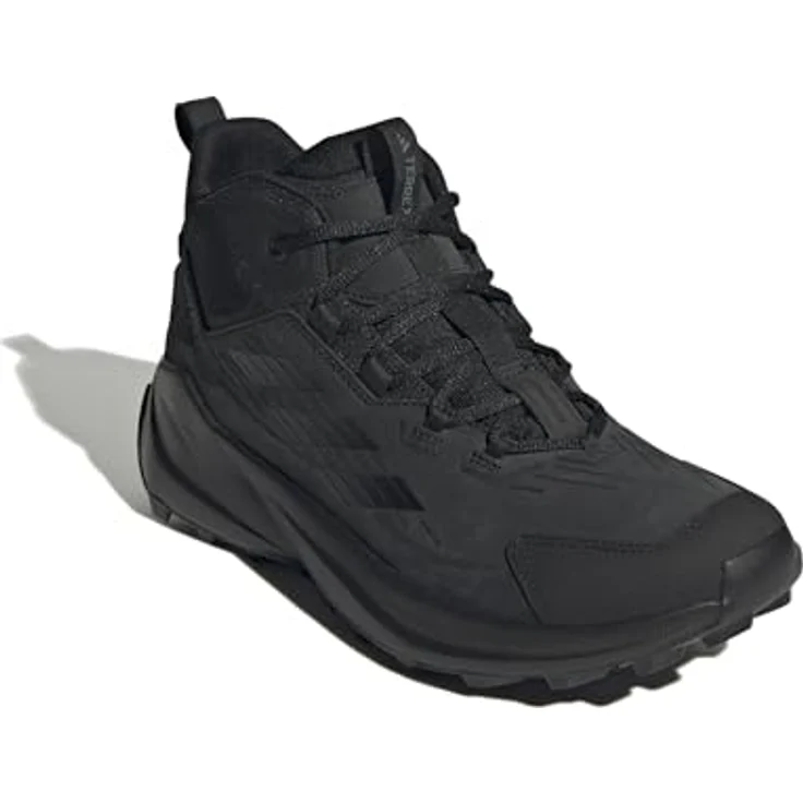 adidas TERREX TRAILMAKER 2.0 LEATHER, Wanderschuh aus Leder mit halbhohem Schaft und Continental™ Gummi-Außensohle für optimalen Grip – Bild 3