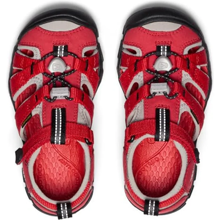 KEEN Seacamp II CNX, Wassersandale mit griffiger Sohle und sicher verstaubaren Schnürsenkeln, rot 25 – Bild 5