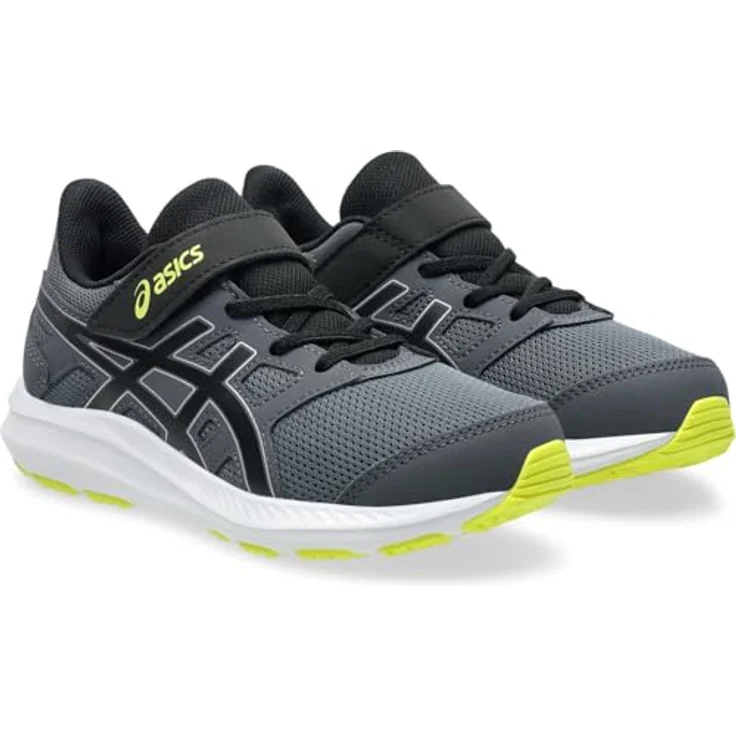 Asics Laufschuhe 1014A299-020, neutrale Kinder Sportschuhe mit atmungsaktivem Mesh, CARRIER GREY/BLACK, Größe 31.5 – Bild 4