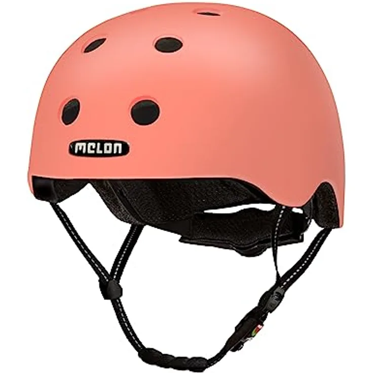 Melon City-Fahrradhelm "Posh", leichter Skate- und Fahrradhelm mit optimalem Visier, Größe M-L (52 cm-58 cm), Miami