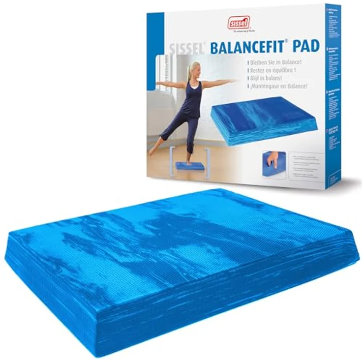 Sissel Balancefit Pad Blau | Gleichgewichtstraining & Koordination | Antirutsch, TPE | 120kg Belastbarkeit | Vielseitig & Sicher – Bild 1