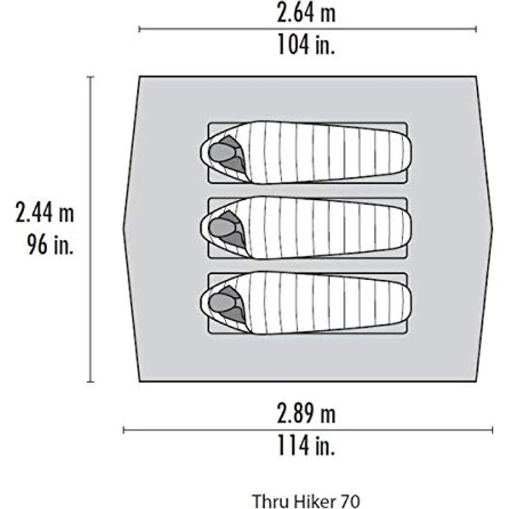 MSR Thru-Hiker 70 Wing, Tarp Zelt für 3 Personen, 0.46 kg, ideal fürs Wandern – Bild 3