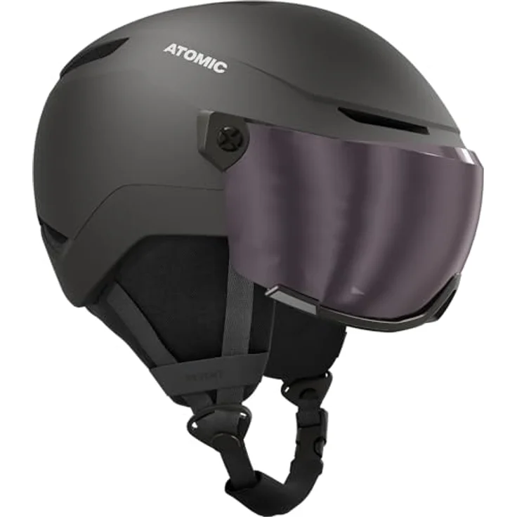Atomic Revent Visor Junior Visor Helmet M, Skihelm in Schwarz mit visier – Bild 2