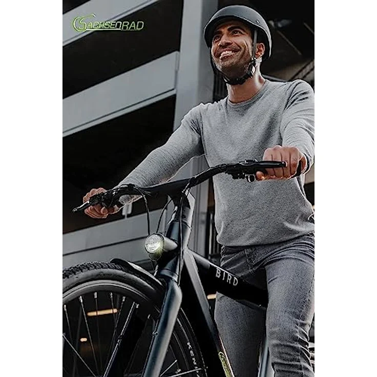 SachsenRAD xBird C6R Connect Urban E-City-Bike, E-Bike mit Riemenantrieb und integriertem LCD-Display, schwarz, für Körpergrößen 150-180 cm – Bild 2