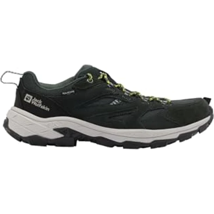 Jack Wolfskin VOJO TOUR TEXAPORE LOW M, Wanderschuh mit wasserdichter TEXAPORE CORE Membran, griffiger Gummi-Außensohle und langlebigem Leder-Textil-Obermaterial – Bild 1
