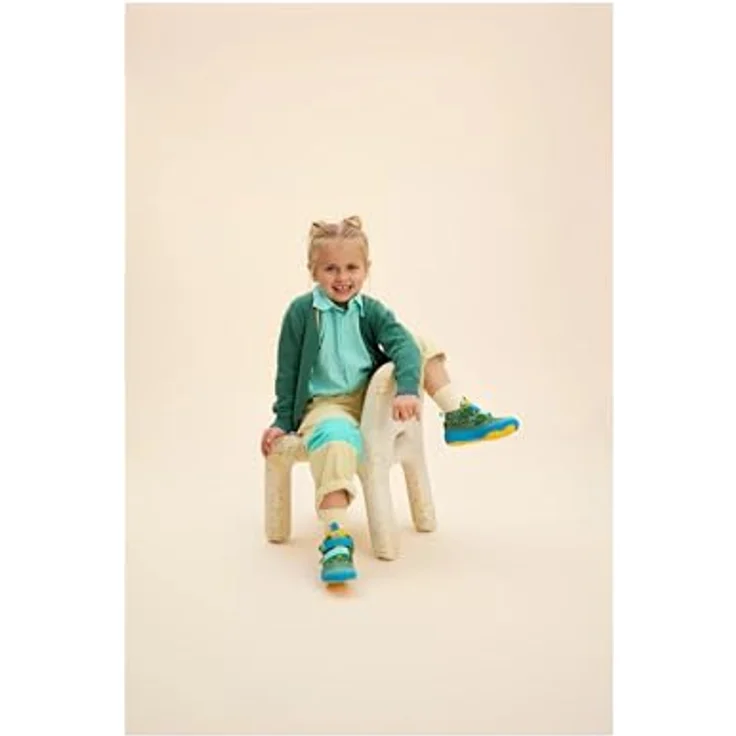 Affenzahn KNIT HAPPY Bär, Unisex Wanderschuhe, Barfussschuhe, wasserdicht und atmungsaktiv, Klettverschluss, Gummisohle, Grün (Größe 27) – Bild 9