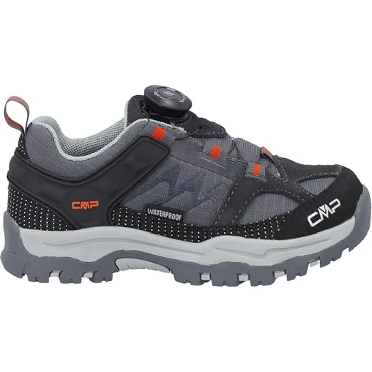 CMP Freizeitschuhe Kiruna, Wanderschuhe für Kinder mit FitGo-Verschlusssystem, anthrazit/schwarz, Größe 45 – Bild 1