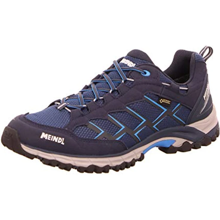 Meindl Caribe GTX, Trekkingschuh aus Velour und Mesh mit GORE-TEX Futter, marine | blau – Bild 1