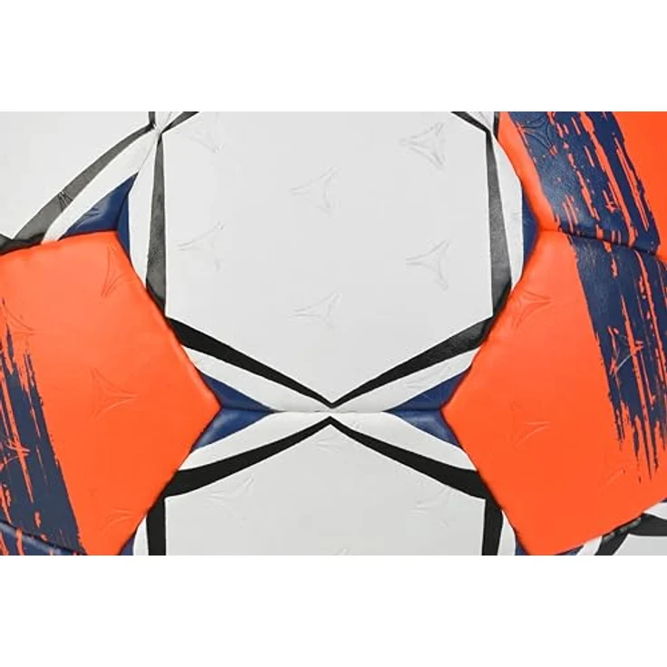 Select Replica EHF European League v25 Gr. 2, Handgenähter Trainingsball mit guter Griffigkeit, Weiss/rot – Bild 4