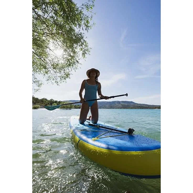 WattSUP F10 SUP Board Stand Up Paddle Surf-Board Paddel ISUP 305x81cm, Blau/Yellow – Bild 23