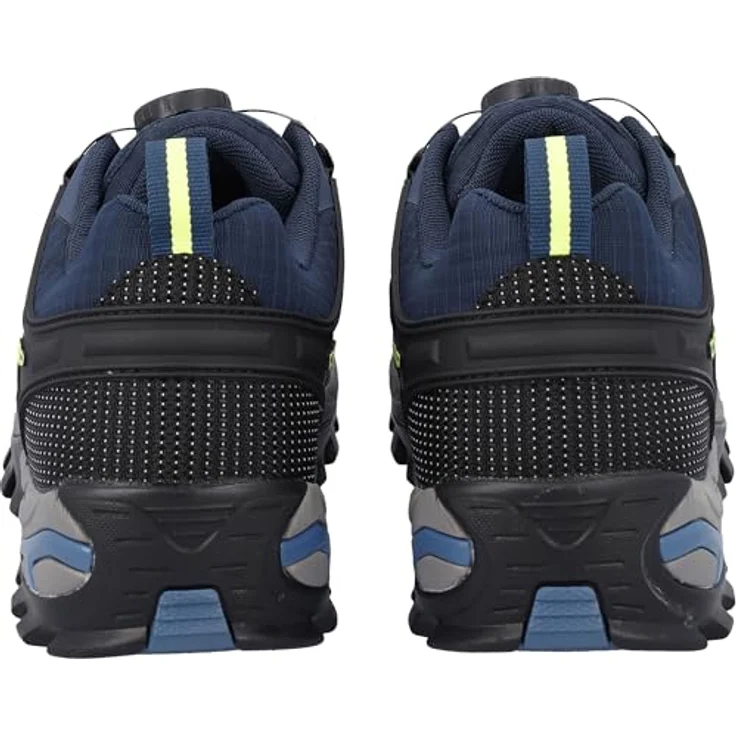 CMP Rigel Low Fitgo Trekking Shoes WP, Outdoor-Laufschuhe für Herren, blau/gelb fluo, Größe 46 – Bild 2