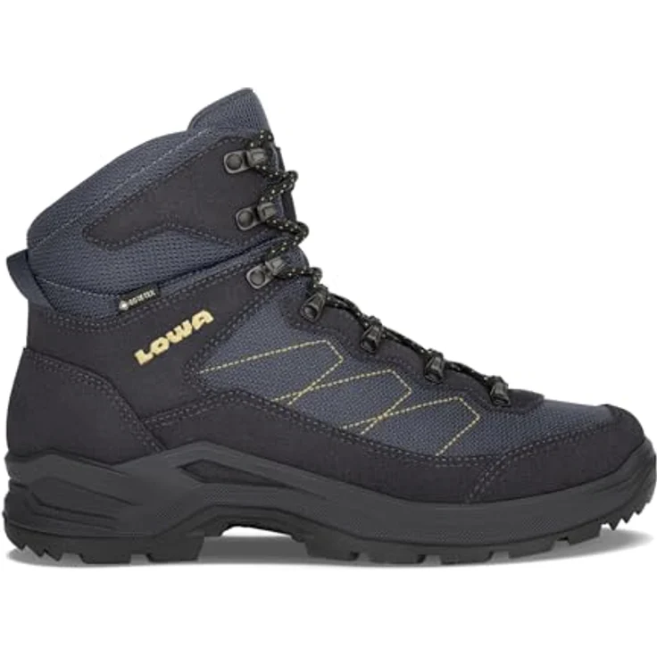 LOWA Taurus Pro GTX Mid, Wanderschuh aus Leder-Mix für Herren, blau, Größe 44.5 – Bild 2