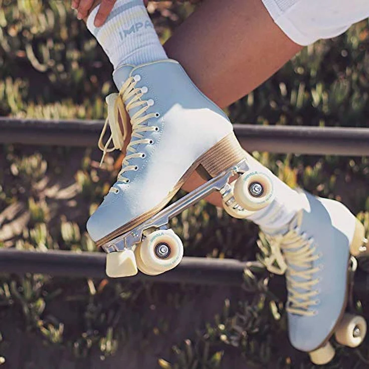 Impala Quad-Skates, Damen Rollschuhe, Himmelblau, mit ABEC 7 Kugellagern und PU-Bremse, Größe 40 – Bild 8