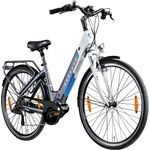 Zündapp Z901 E Bike Damen 28 Zoll 7 Gang Elektrofahrrad Ananda E Fahrrad, grau/weiß, 150 - 180 cm Körpergröße