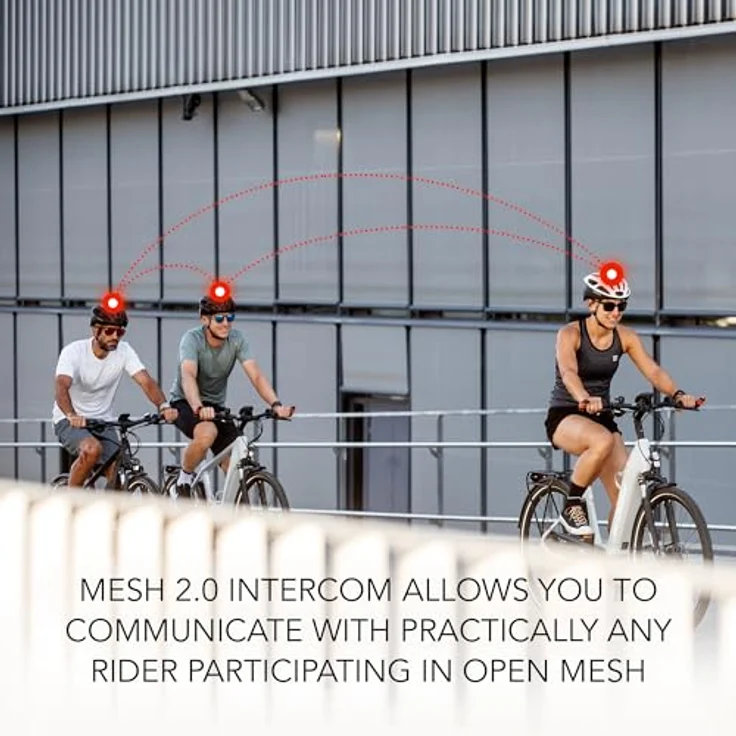 Sena Bike R1 Evo Helm M, Rennradhelm mit integriertem Kommunikationssystem, LED-Rücklicht und Geräuschkontrolle – Bild 5