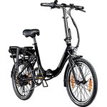 ZÜNDAPP E Bike Elektro Klapprad 20 Zoll | Klappfahrrad Erwachsene 150-185 cm | E-Bike Elektrofahrrad 7 Gänge 21,1 kg Ebike Herren Damen klappbar Fahrrad Z110 (schwarz, 33 cm) - Preisvergleich