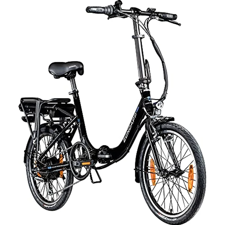 ZÜNDAPP E Bike Elektro Klapprad 20 Zoll | Klappfahrrad Erwachsene 150-185 cm | E-Bike Elektrofahrrad 7 Gänge 21,1 kg Ebike Herren Damen klappbar Fahrrad Z110 (schwarz, 33 cm) - Preisvergleich – Bild 1