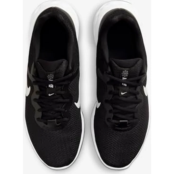 Nike Revolution 6 Running, Herren Laufschuhe für Roadrunning, atmungsaktives Mesh-Obermaterial, Gummisohle, reguläre Passform, leichtgewichtige Konstruktion, Schwarz, Größe 42 – Bild 5