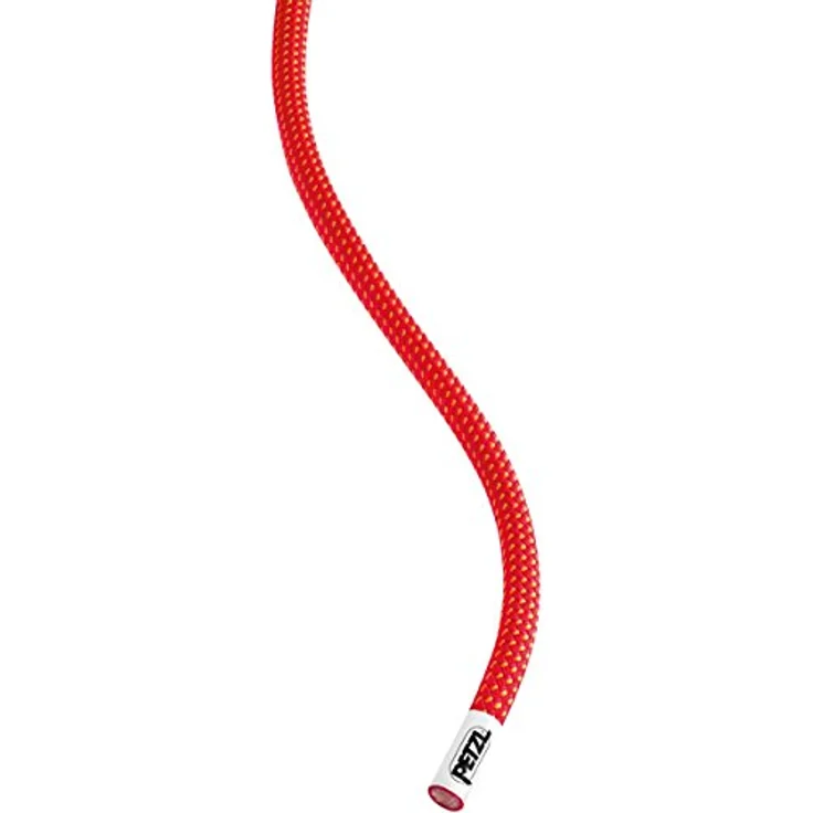 PETZL Verticality, Halbseil für Erwachsene, rot, 50m, Wasserabweisend, 8 mm Durchmesser, für Fels, Schnee und Eis – Bild 2