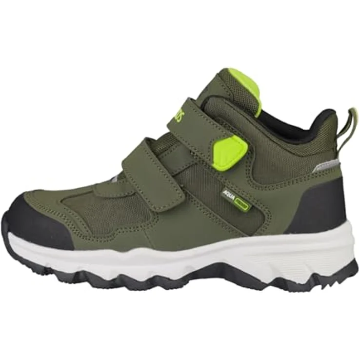 TROLLKIDS Kjerag Wanderschuh, wasserdicht, knöchelhoch mit warmem Futter und Klettverschlüssen, grau – Bild 1