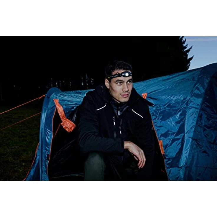 Brennenstuhl Akku LED Kopflampe LuxPremium KL 250AF mit austauschbarem Akku und Rotlicht (IP44, CREE-LED, max. Leuchtdauer 30h, inkl. USB Kabel) in schwarz – Bild 2