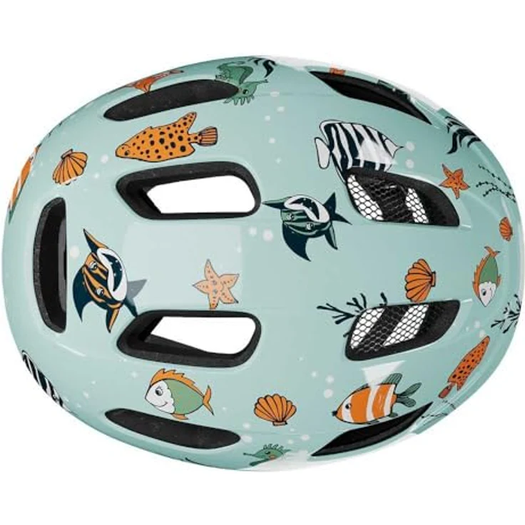 Lazer Pnut 2.0 KinetiCore, Kinder-Fahrradhelm mit Schläfenschutz, Sealife – Bild 7