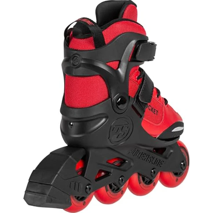 Powerslide Rocket Red 4-Rollen Kinder Inline Skate, verstellbare Größe, ABEC 7 Kugellager, leichte Unibody-Konstruktion – Bild 3
