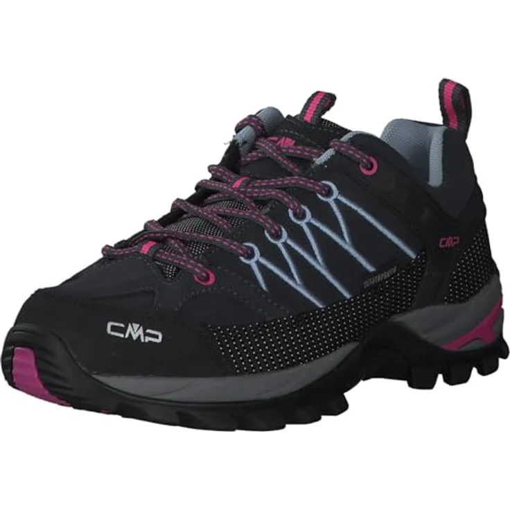 CMP Rigel Low 3Q13246, Damen Trekking Schuhe, wasserfest mit Clima Protect® und CMP FullOn GRIP, schwarz – Bild 1