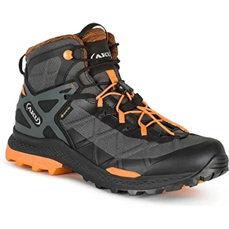 AKU Rocket Mid GTX, Herren Wanderschuhe, Mid-Cut-Design, wasserdichtes Gore-Tex, optimale Traktion, Schwarz, Größe 45 – Bild 2