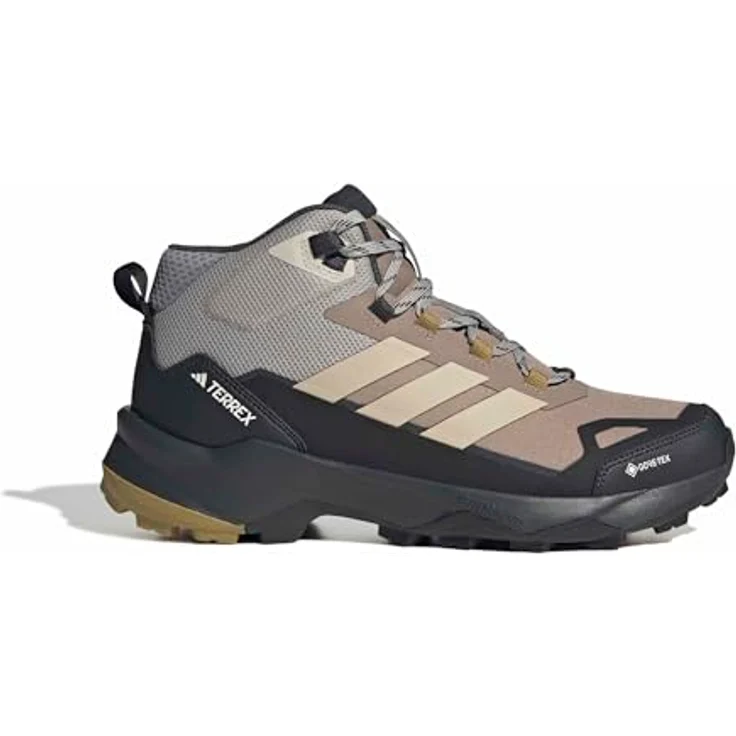 adidas TERREX TERREX SKYCHASER AX5 MID GORE-TEX Wanderschuh, Größe 44 EU, Core Black / Sand Green / Chalky Brown – Bild 2