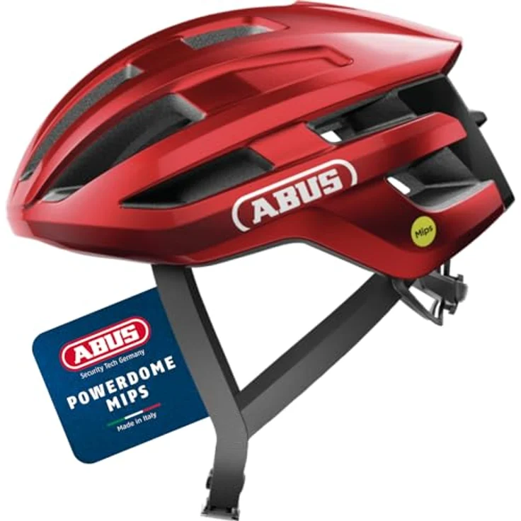Abus PowerDome Mips, Velohelm für Rennradfahrer, 57-61 cm, mit individueller Anpassung und optimaler Belüftung – Bild 1