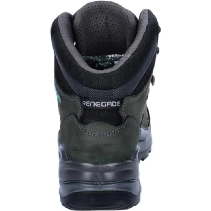 No Name Renegade GTX Mid, Damen Wanderschuhe, atmungsaktive und wasserdichte Schuhe, grau/türkis, UK 6.5 (40) – Bild 5