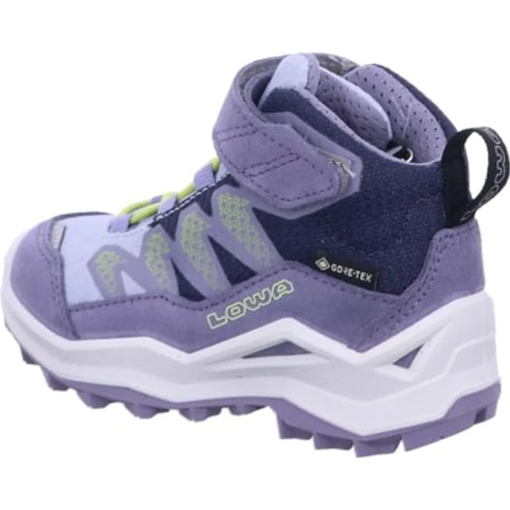Lowa MADDOX PRO GTX MID VC JR Trekkingschuh für Kinder, flieder/pflume, mit wasserfester GORE-TEX Membran und praktischem Klettverschluss – Bild 3