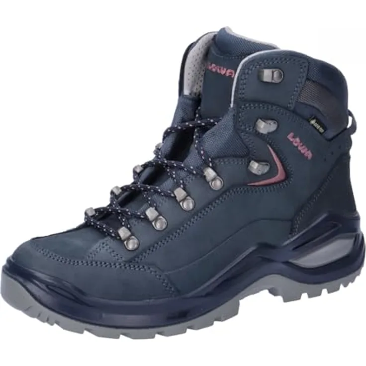 Lowa Renegade EVO GTX MID WS 327 Wanderschuh in Stahlblau/Alt Rosa, Ganzjahresartikel, für Damen