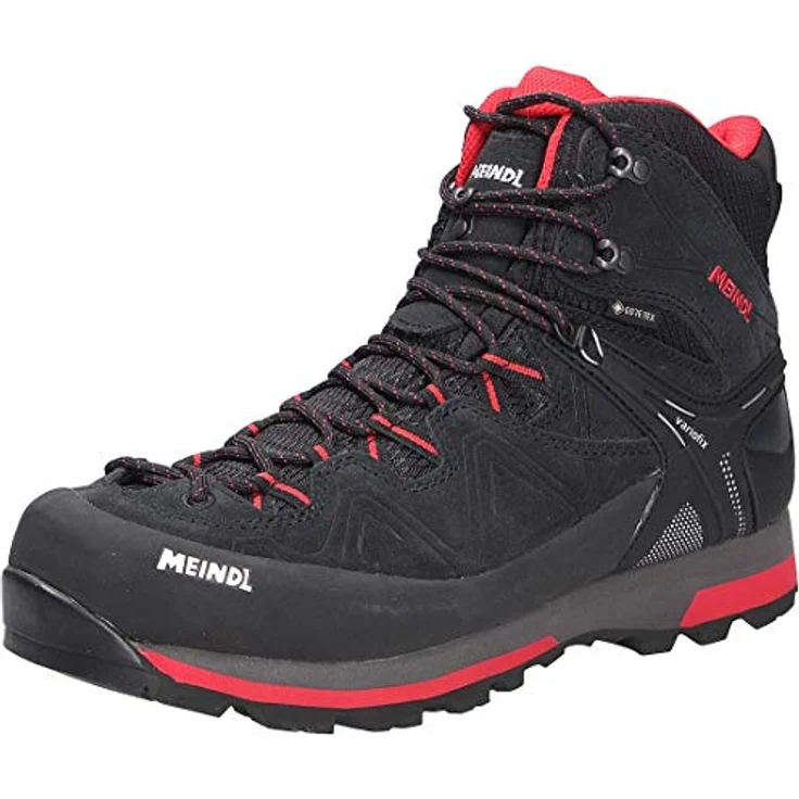 Meindl Tonale GTX, Herren Wanderschuhe mit Variofix 3 Fersenfixierung, Größe 42, Schwarz – Bild 1