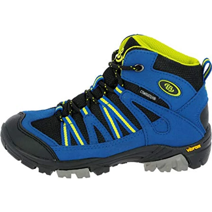 Brütting Kinder-Wanderschuh, Blau, strapazierfähiges Obermaterial, atmungsaktive Watertex-Membrane, Vibramsohle mit guter Dämpfung und Rutschfestigkeit – Bild 2