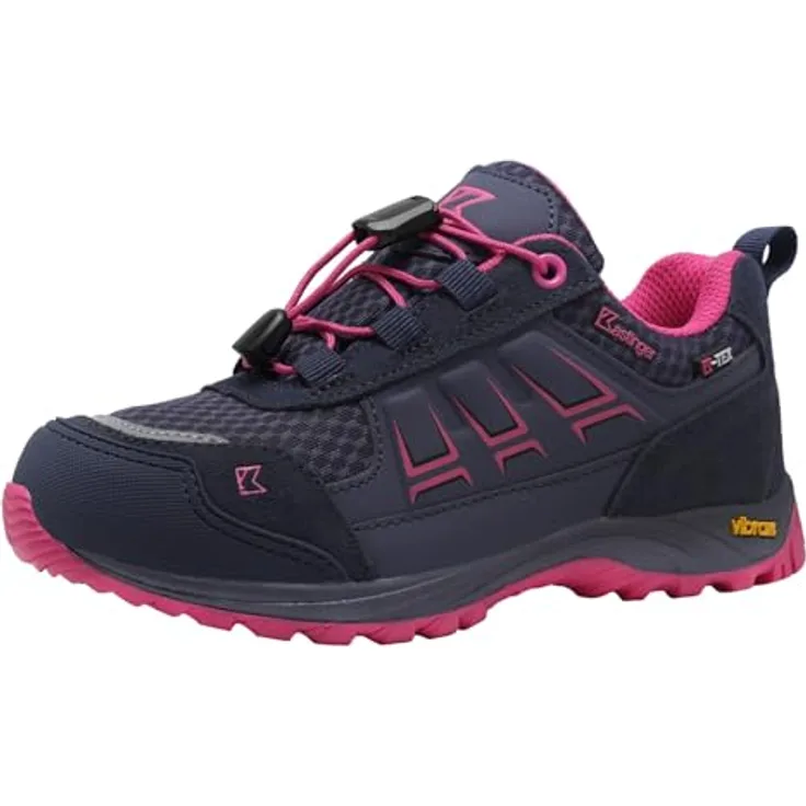 Kastinger VBK Fissland Wanderschuhe, Outdoorschuhe für Kinder in Grau, Größe 35 EU, Schnürer mit Gummi-Laufsohle