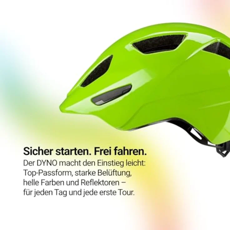 KED Dyno S Fahrradhelm, ultraleicht mit optimaler Passform, Apple Green Glossy – Bild 4