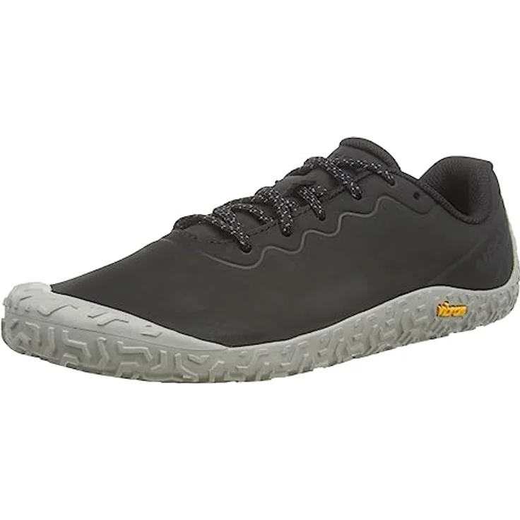 MERRELL Damen Laufschuhe Vapor Glove 6 LTR, Leder, schwarz, flacher Absatz, Vibram® EcoStep-Außensohle, Geruchsreduzierende Innensohle – Bild 1