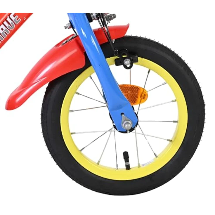 Volare Paw Patrol Kinderfahrrad 12", rot mit Chase, Marshall & Skye, für 3–5 Jahre, Hand- & Rücktrittbremse, abnehmbare Stützräder, Kettenschutz, verstellbarer Sattel, sicherer Fahrspaß – Bild 4