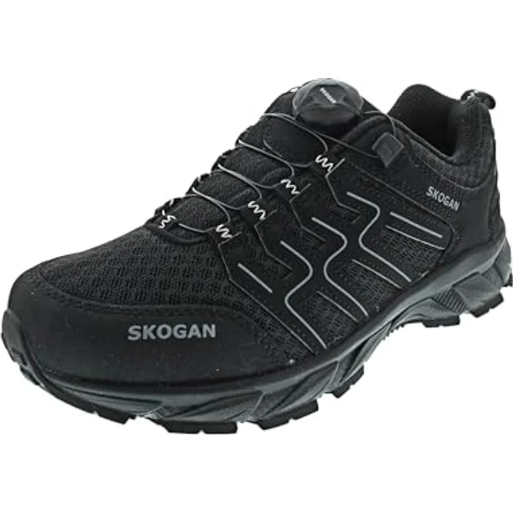 Skogan Skallas Wanderschuh, wasserdicht mit SKO-TEX Membrane, Speedlaces und Phylonzwischensohle, schwarz – Bild 6