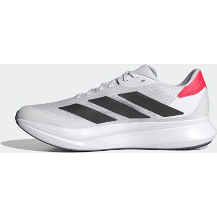 adidas Duramo Sl2, Herren Laufschuhe mit LIGHTMOTION-Dämpfung, atmungsaktiv, Größe 44, Weiß/Rot/Schwarz – Bild 3