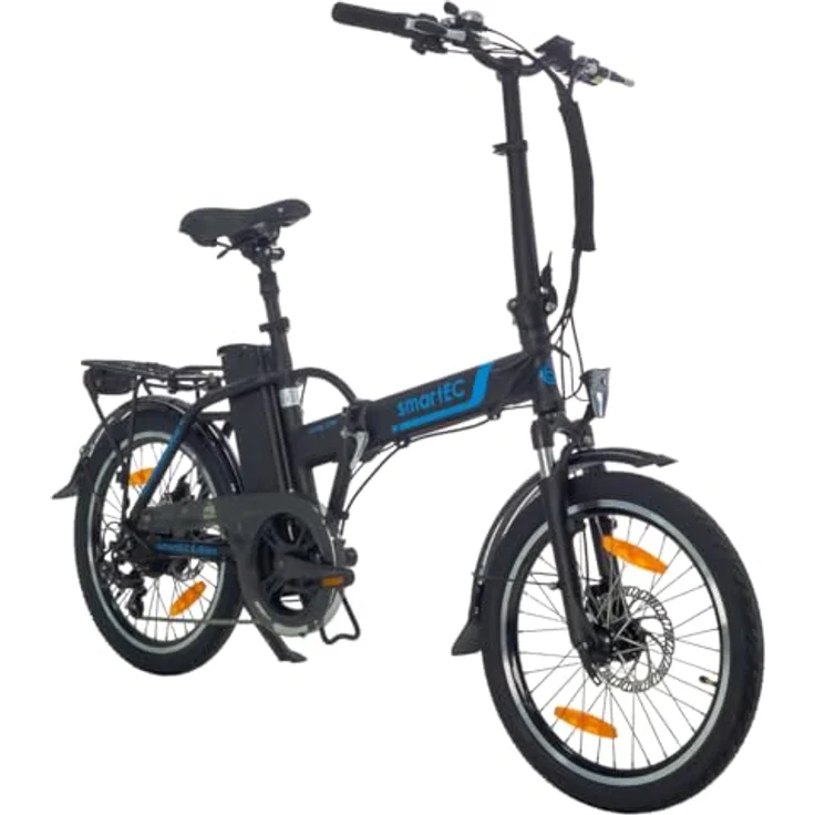 smartEC Camp-20H E-Bike Klapprad 250W Hinterradmotor Li-Ion-Akku 36V/15,6Ah 20 Zoll E-Klapprad E-Faltrad Elektrofahrrad Reichweite 100km bis 25 km/h Modelljahr 2024 (Schwarz) – Bild 1