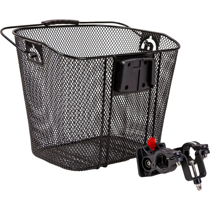 Diedrich Filmer GmbH Fahrradkorb Lenker-Korb Tasche mit Schnell-Befestigung, 20,5 Liter, Schwarz, für eBike geeignet