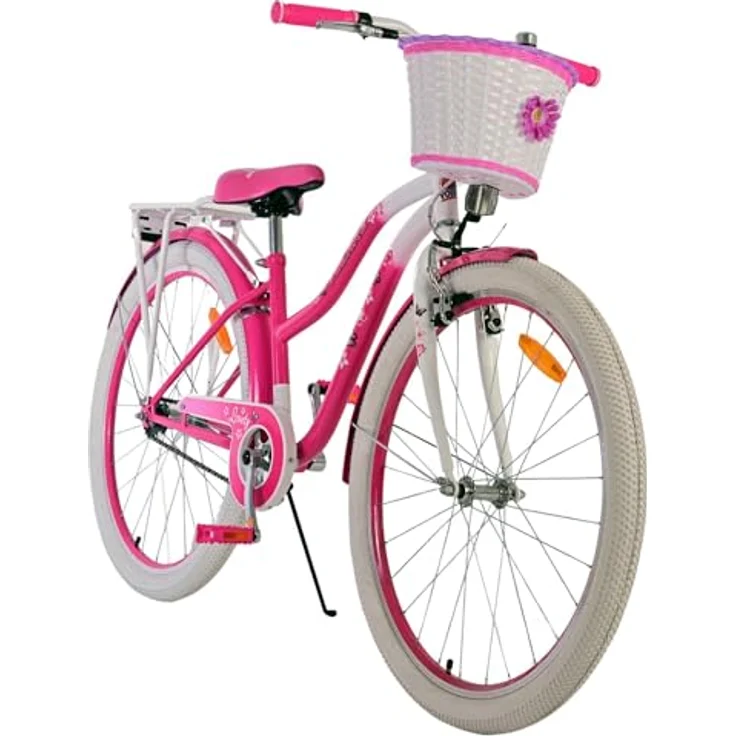 Volare Kinderfahrrad Lovely 26 Zoll in Pink, mit Handbremse und Rücktrittbremse – Bild 4