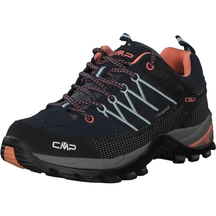 CMP RIGEL LOW WMN TREKKING SHOES WP, wasserdichte Wanderschuhe mit OrthoLite®-Technologie und FullOn GRIP-Außensohle – Bild 1