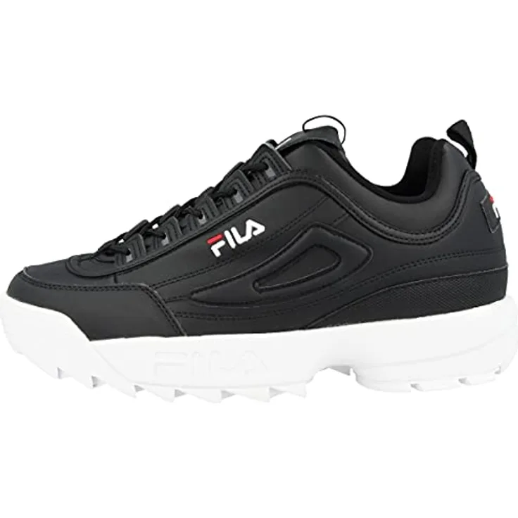 Fila Disruptor Low, Wanderschuhe aus Kunstleder mit rutschfester Laufsohle und atmungsaktivem Design, weiß