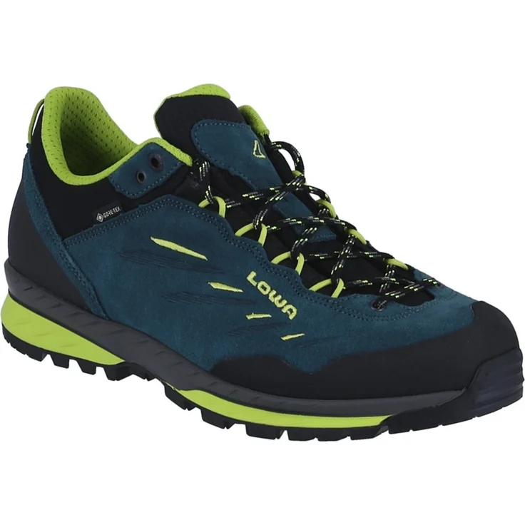Lowa Delago GTX Lo, leichter Halbschuh für Outdoor-Aktivitäten, Petrol/Limone, Größe 42.5 – Bild 1