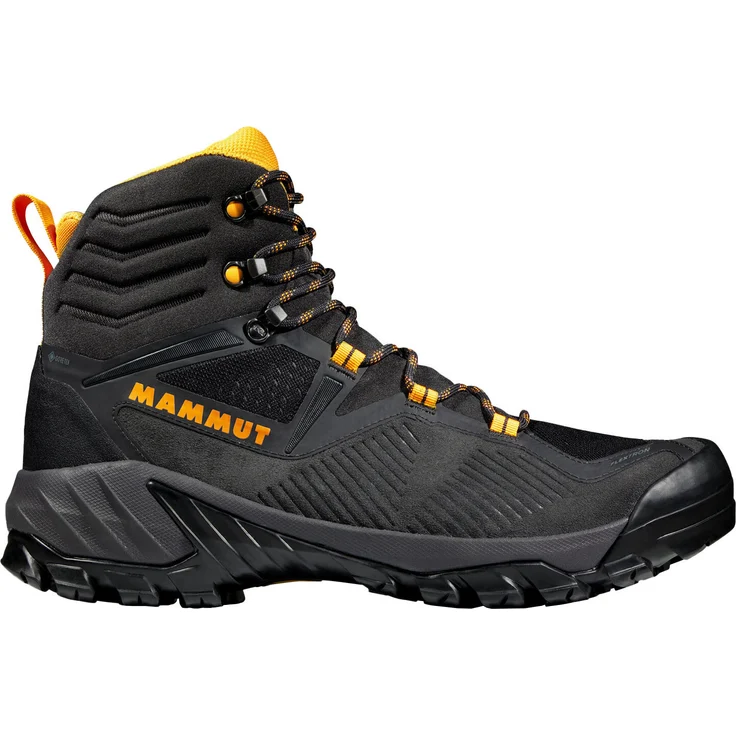 Mammut Sapuen High GTX, Wanderschuhe für Herren mit GORE-TEX, Vibram-Sohle, schwarz, Größe 46 – Bild 1