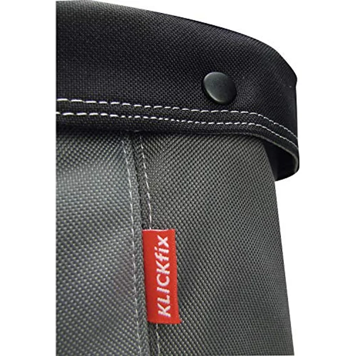 KlickFix Velokorb Shopper Alingo, 17 l, dreifarbig mit Softschaum-Boden und verchromtem Bügel, max. Belastung 7 kg – Bild 4
